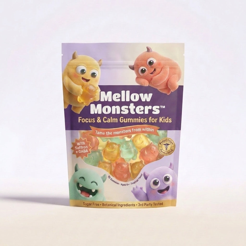 Mellow Monsters Focus & Calm Gummies