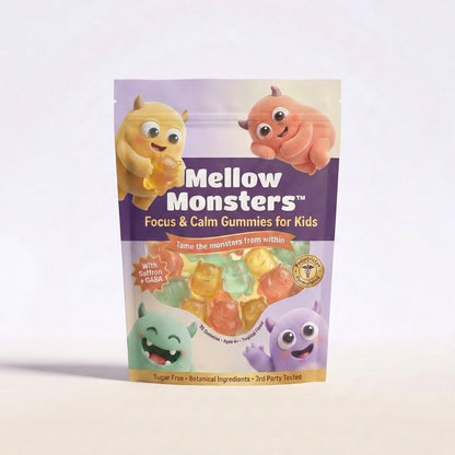 Mellow Monsters Focus & Calm Gummies