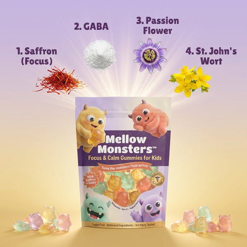 Mellow Monsters Focus & Calm Gummies